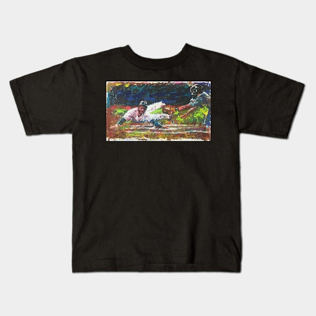 Slide Kids T-Shirt by mursart68